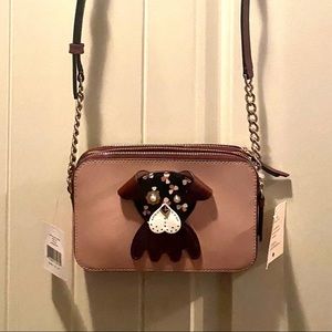 KATE SPADE FLORAL PUP CROSSBODY